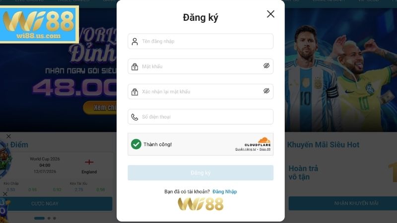 Đăng Ký WI88 - Các Bước Tạo Tài Khoản Chính Xác Nhất Các bước đăng ký WI88 đầy đủ và chính xác nhất