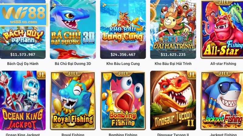 Chiến thuật chinh phục bắn cá WI88 rinh thưởng hậu hĩnh