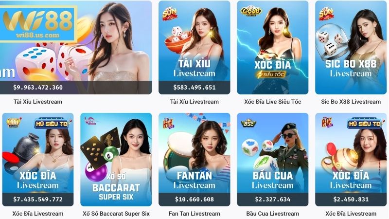 Trang chủ Danh sách game hấp dẫn nhất tại nhà cái trực tuyến WI88