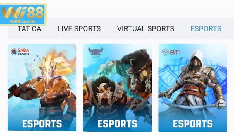 Cược E-Sports WI88 – Đấu Trường Cược Thể Thao Điện Tử Đôi nét về sảnh cược E-sports trên nhà cái WI88