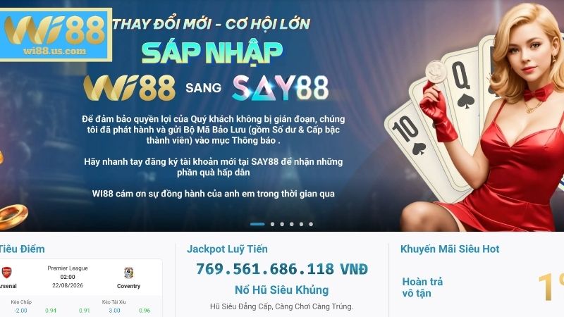 Trang chủ Giới thiệu tổng quan về nhà cái cá cược WI88